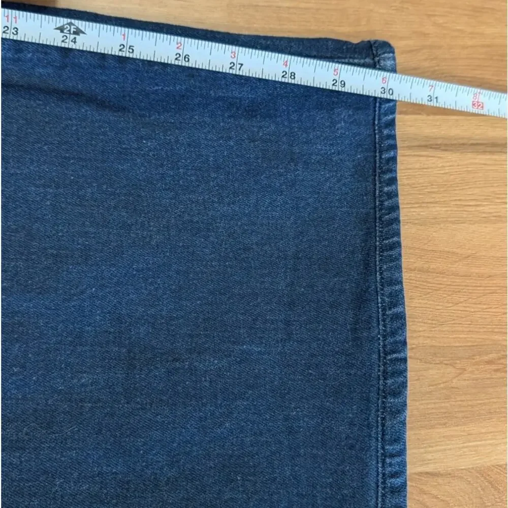 Paige Sasha Distressed Wide Leg Cotton Jeans Womens 28 Blue High-rise Wide Leg